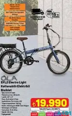 OLA EFL2 ELECTRO LİGHT KATLANABİLİR ELEKTRİKLİ BİSİKLET